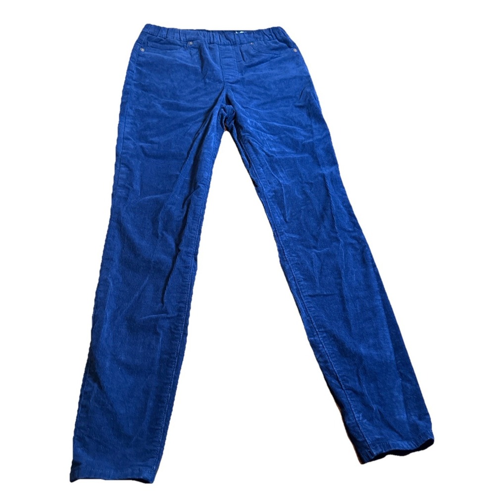 Lands' End Womens Navy Corduroy Pants Size 2‎ Pull‑On Stretch Casual